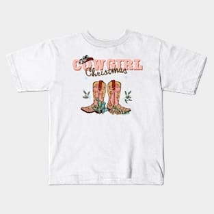 Cowgirl Christmas Kids T-Shirt